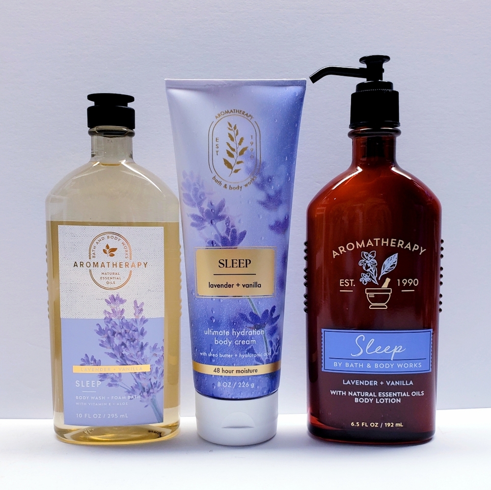 Bath & Body Works LAVENDER VANILLA Body Lotio, Body Cream, and Body Wash(3 pcs)